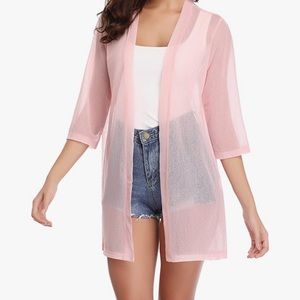 Sheer Open Front Coverup